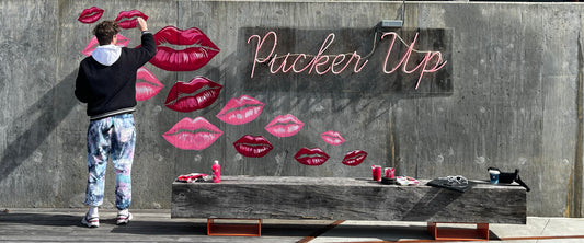 Pucker Up mural