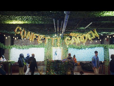 Confetti Garden immersive installation